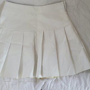 Women's Leather (fake) Pleated Skirt